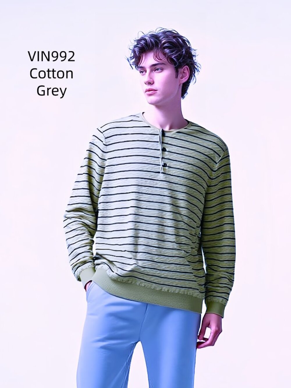 Men's Cotton Long-sleeve Tee